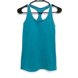 Nike Dry Fit Athletic Racer Back Tank Top Built In Bra Size Small